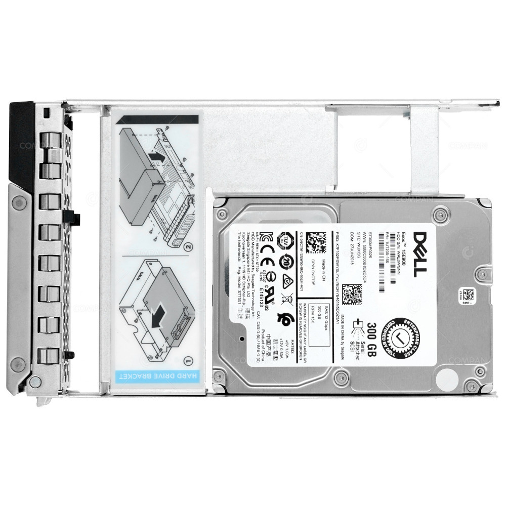 NCT9F G14 LFF DELL 300GB 15K 12G SAS 3.5 LFF HARD DRIVE 0NCT9F, 1UT230-150, ST300MP0026
